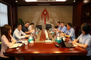 中国进出口银行浙江省分行行长彭豪一行莅临710公海线路检测纸业开展银企高层会谈活动